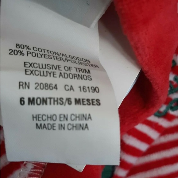 Little Me, 2-Piece Striped Santa Bear Outfit. NWT - Picture 9 of 9